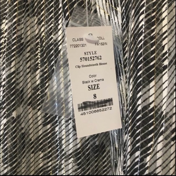 NWT White House Black Market Silk Sheer Blouse - Picture 12 of 12